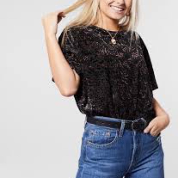 Free People Teddy Burnout T-Shirt - Picture 1 of 8